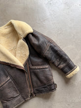 Load image into Gallery viewer, Vintage Sheepskin Aviator Jacket
