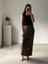 Load image into Gallery viewer, H&M Zebra Print Satin Skirt