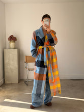 Load image into Gallery viewer, Rave Review Check Tasseled Coat