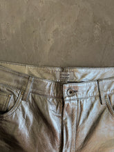 Load image into Gallery viewer, Jigsaw Leather Silver Trousers