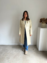 Load image into Gallery viewer, Vintage Leather Trench Coat