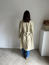 Load image into Gallery viewer, Vintage Leather Trench Coat