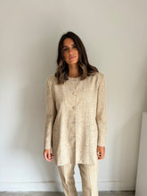Load image into Gallery viewer, Vintage Linen / Silk Blend 2 Piece Suit