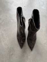 Load image into Gallery viewer, Ash Heeled Snakeskin Boots - UK 6