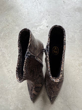 Load image into Gallery viewer, Ash Heeled Snakeskin Boots - UK 6
