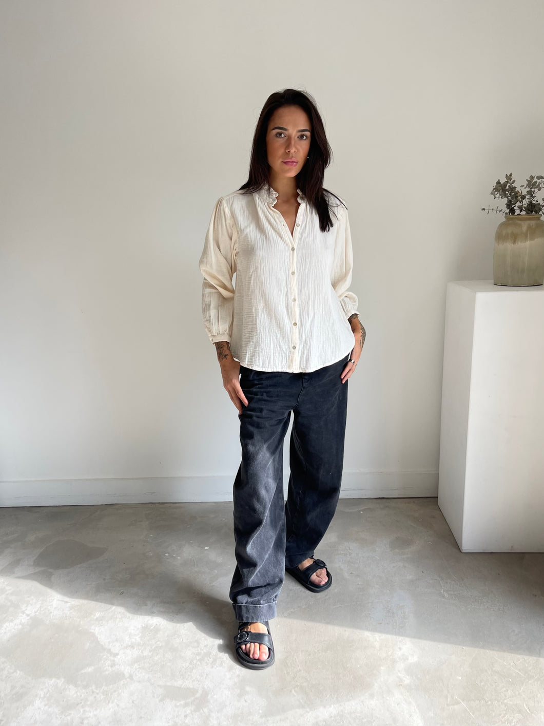 Mango Muslin Blouse NEW