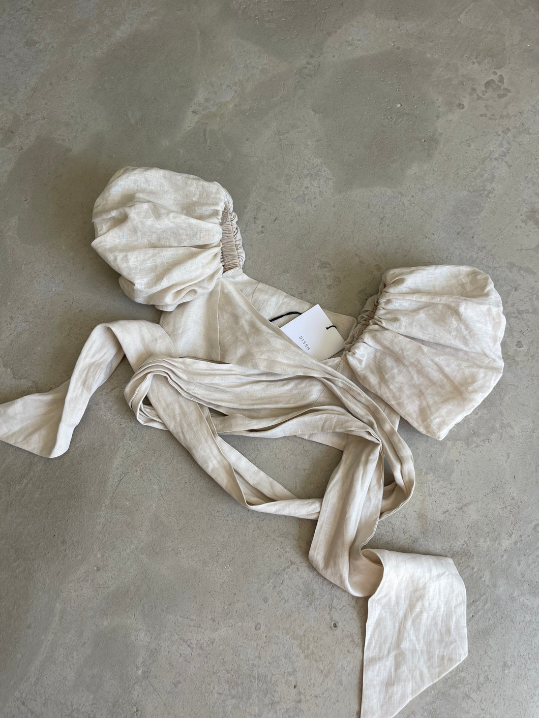 Dissh Linen Crop Top NEW
