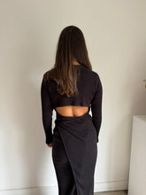 Load image into Gallery viewer, Baserange Ribbed Open Back Dress
