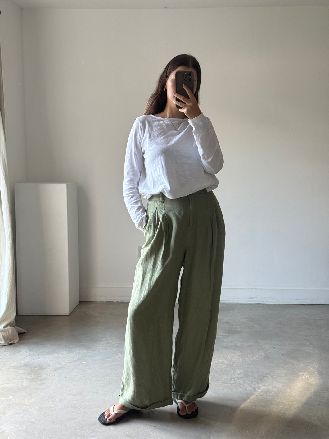 Free People Linen Trousers