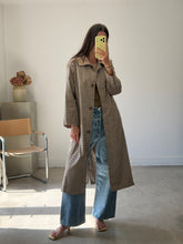Load image into Gallery viewer, Asos Check Trench Coat
