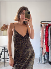 Load image into Gallery viewer, Zara Leopard Satin Dress
