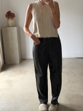 Load image into Gallery viewer, Mango Faux Leather Trousers
