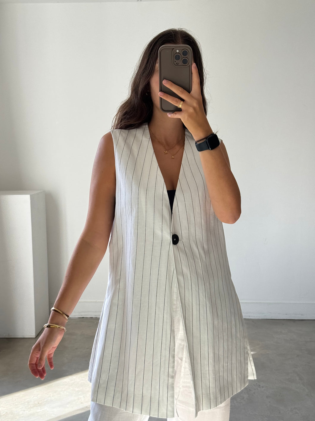 Zara Pin Stripe Top