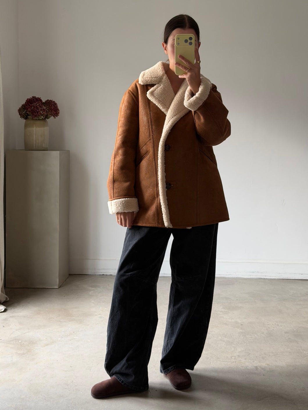 Mango Faux Shearling Jacket