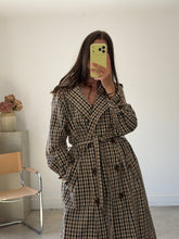 Load image into Gallery viewer, Asos Check Trench Coat
