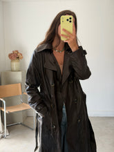 Load image into Gallery viewer, Massimo Dutti Leather Trench Coat
