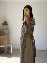 Load image into Gallery viewer, Asos Check Trench Coat
