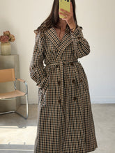Load image into Gallery viewer, Asos Check Trench Coat
