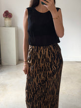 Load image into Gallery viewer, H&amp;M Zebra Print Satin Skirt
