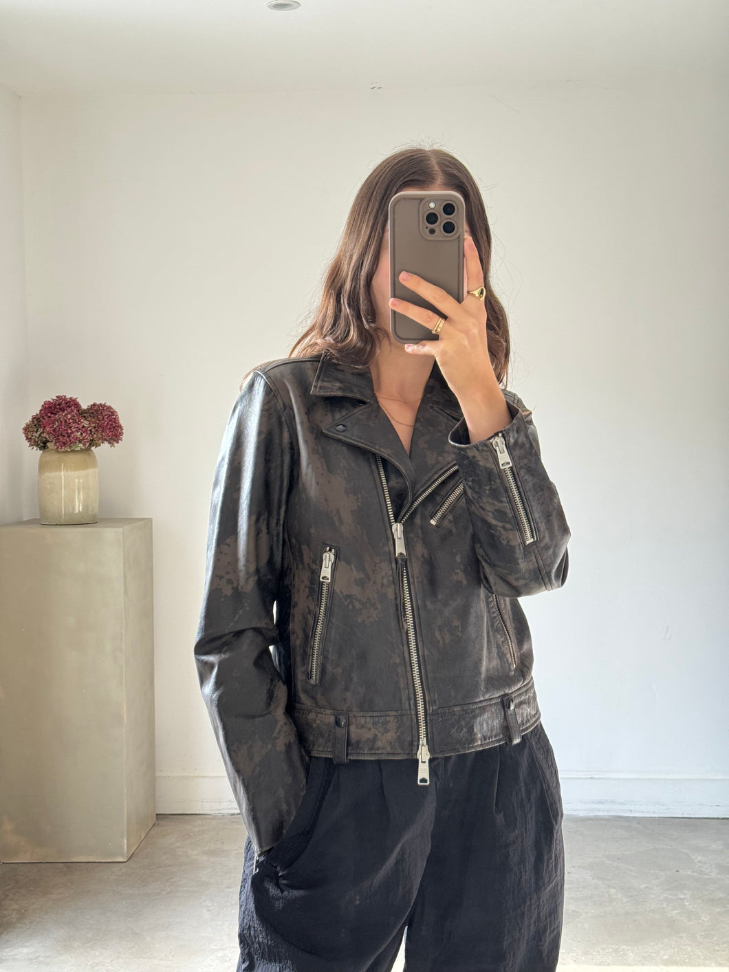 All Saints Leather Biker Jacket