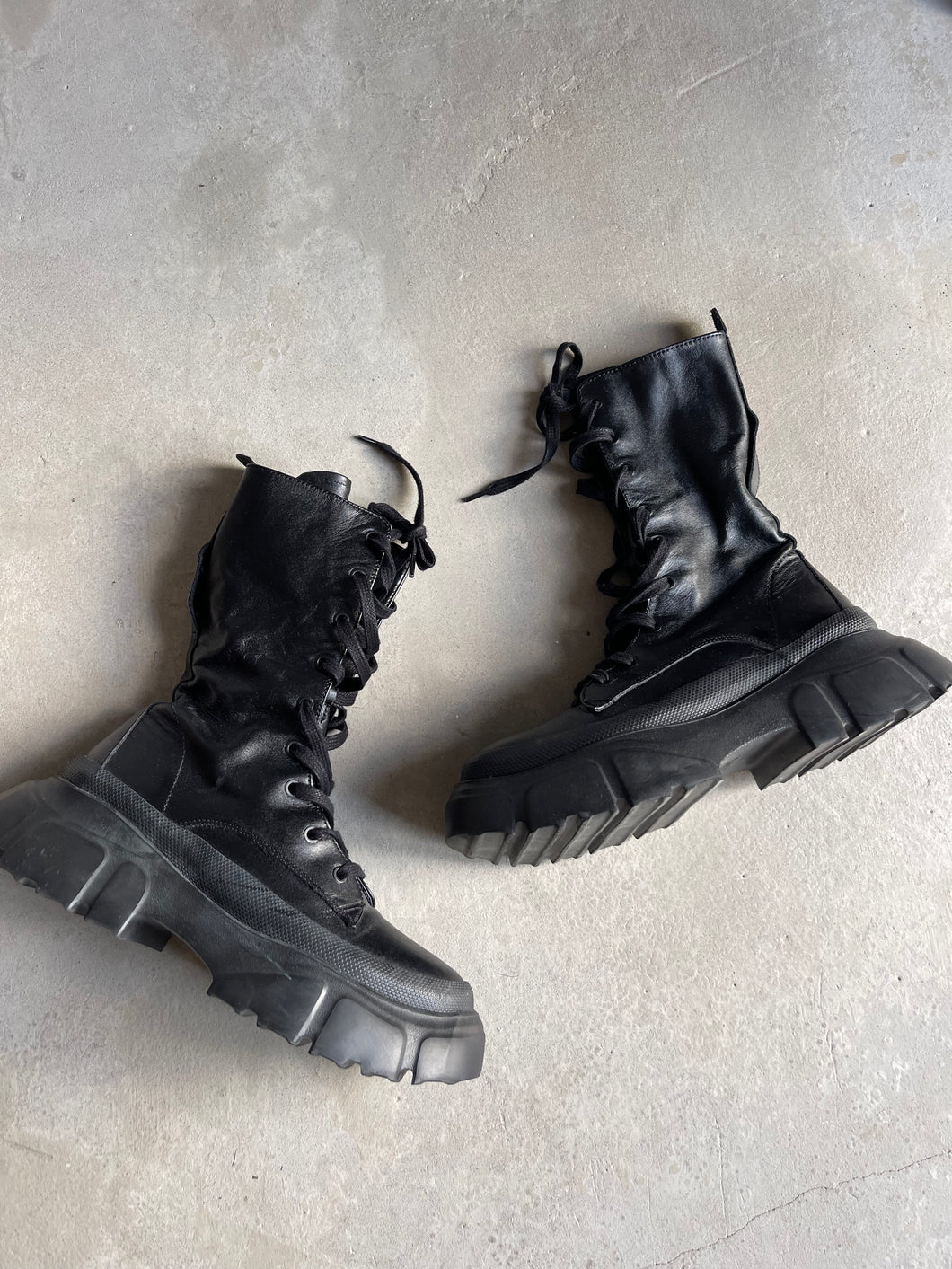 Zara Lace Up Boots - UK 6