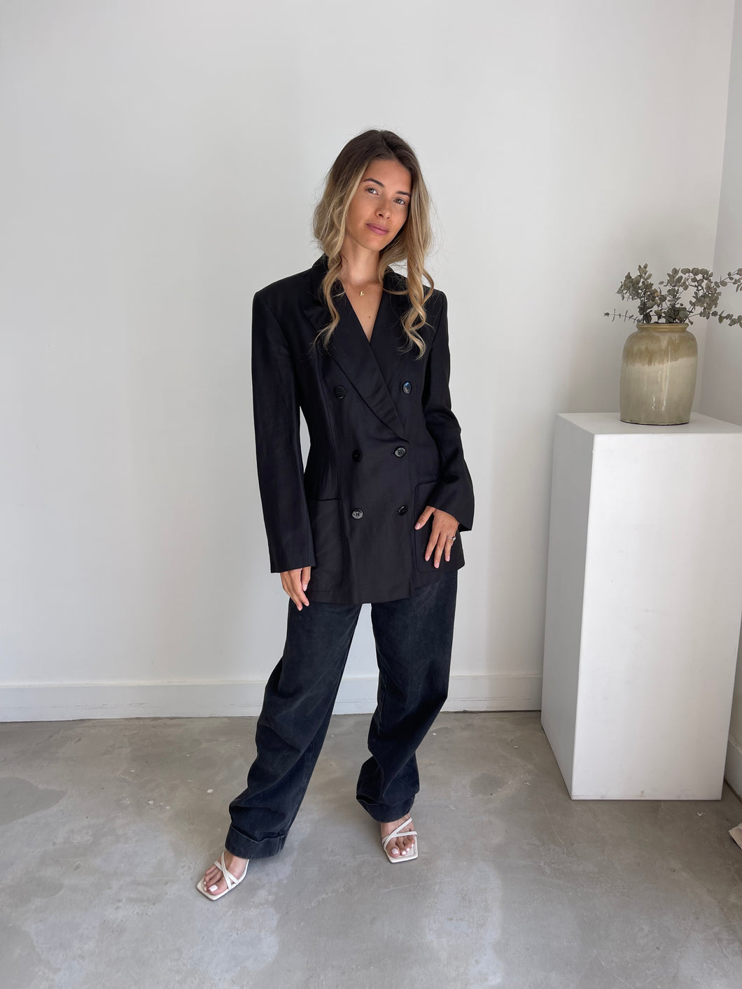 Vintage Jaeger Linen Blend Blazer