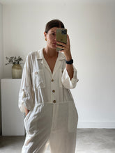 Load image into Gallery viewer, Zara Linen Jumpsuit NEW
