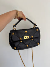 Load image into Gallery viewer, Valentino Garavani Roman Stud medium quilted-leather shoulder bag
