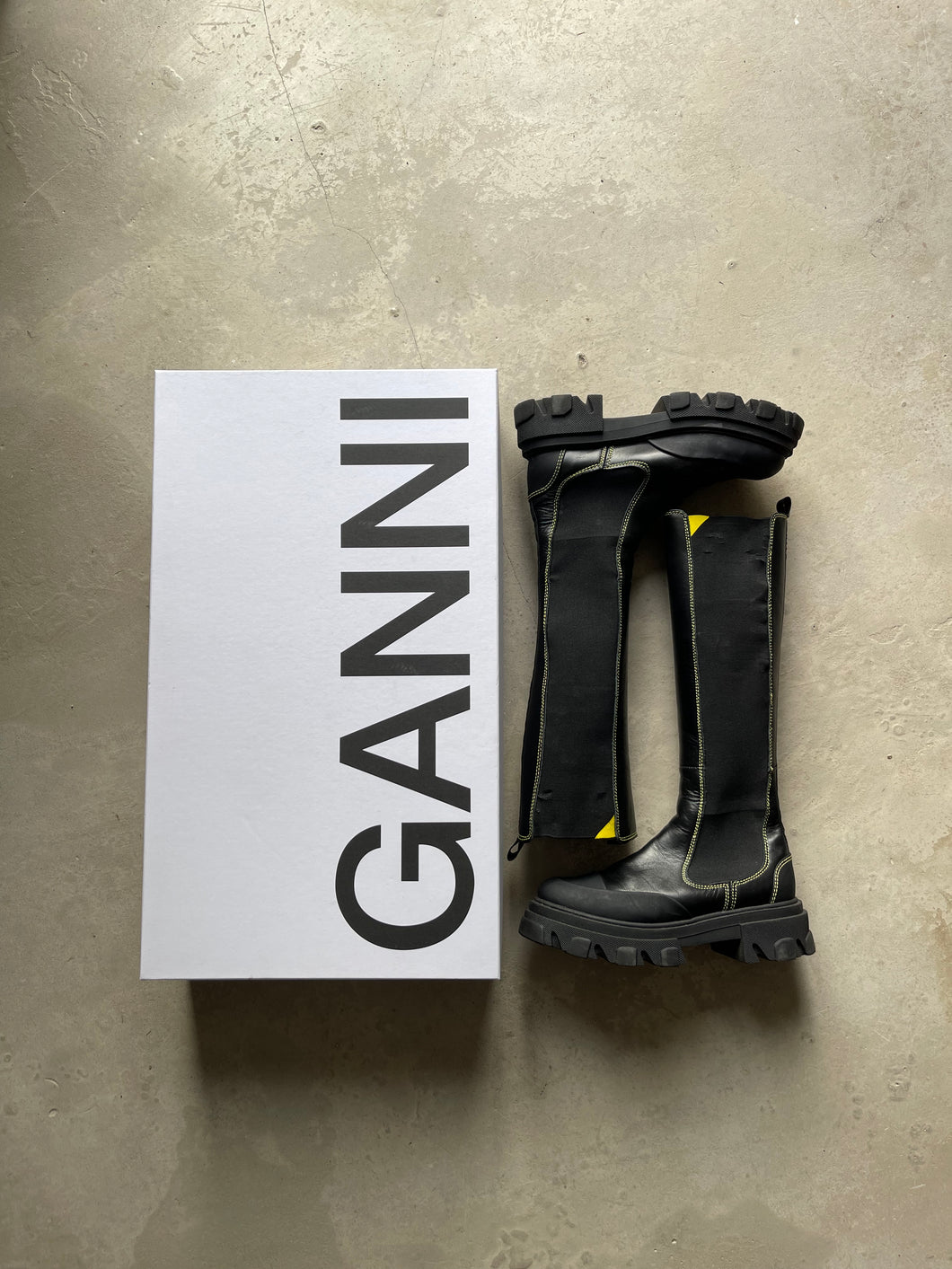 Ganni Knee High Boots - UK 6