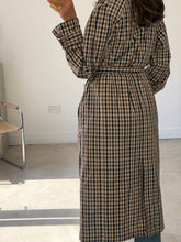 Load image into Gallery viewer, Asos Check Trench Coat
