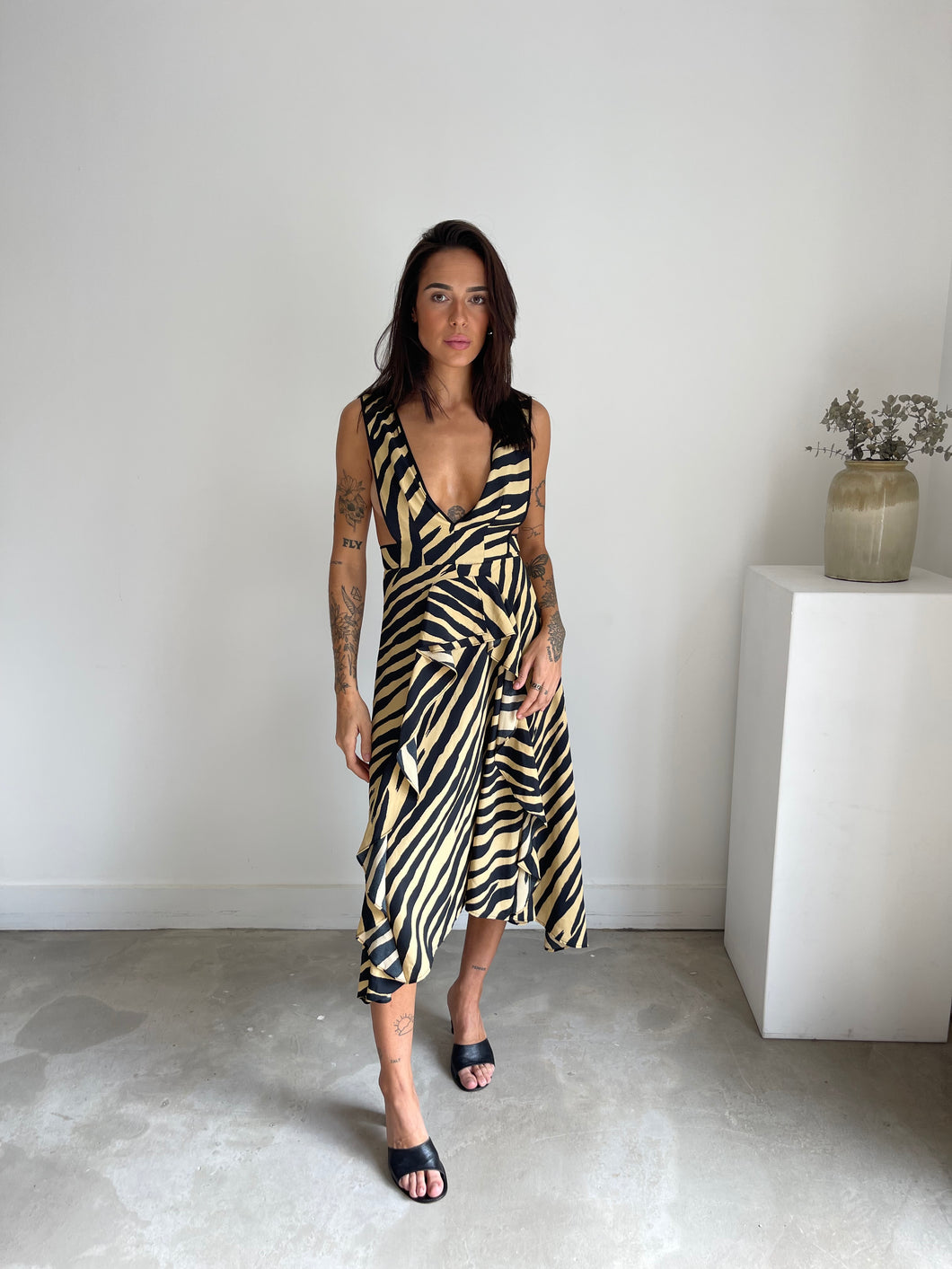 Topshop Zebra Print Dress