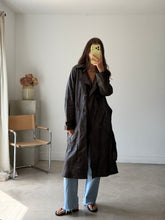 Load image into Gallery viewer, Massimo Dutti Leather Trench Coat
