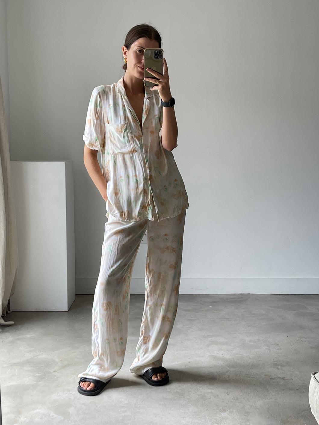 Zara Floral Satin 2 Piece