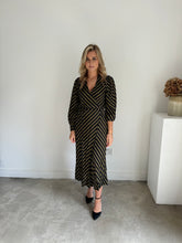 Load image into Gallery viewer, Ganni Striped Wrap Dress
