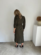 Load image into Gallery viewer, Ganni Striped Wrap Dress
