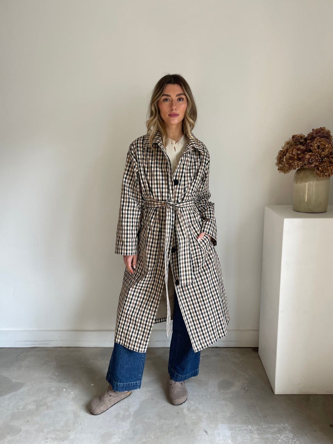 Asos Checked Trench NEW