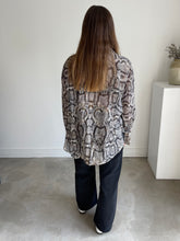 Load image into Gallery viewer, Massimo Dutti Snakeskin Blouse NEW
