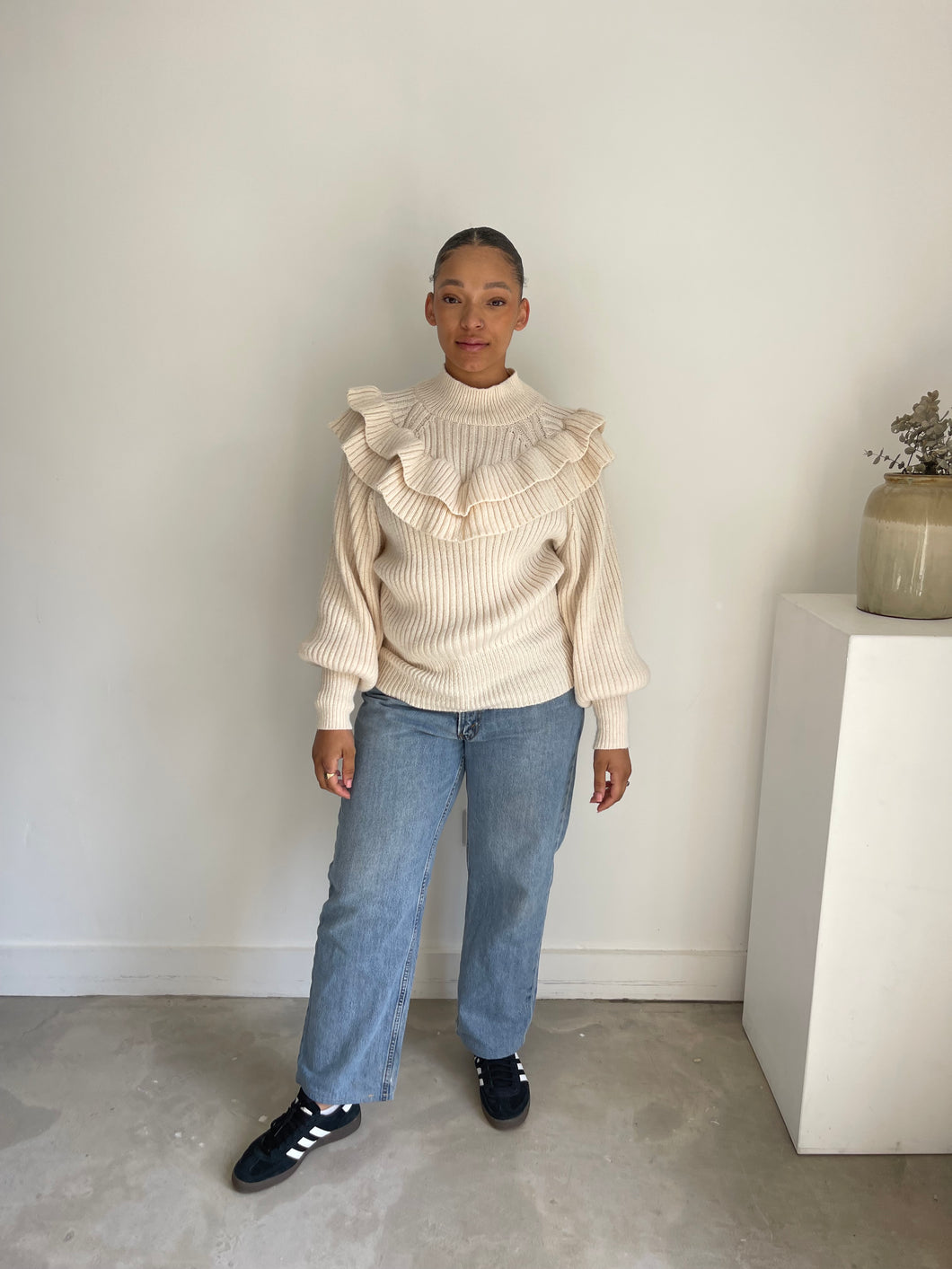 H&M Frill Knitted Jumper