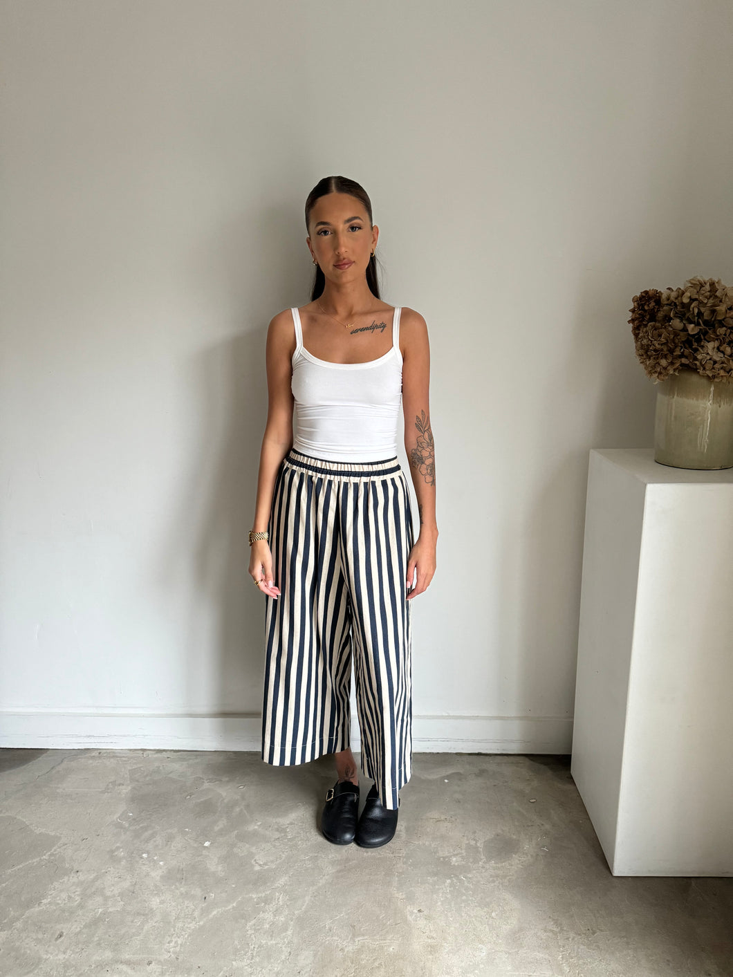 Luna & Curious Stripe Wide Leg Trousers