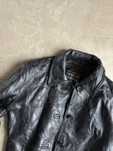 Load image into Gallery viewer, Vintage Cropped Leather Jacket
