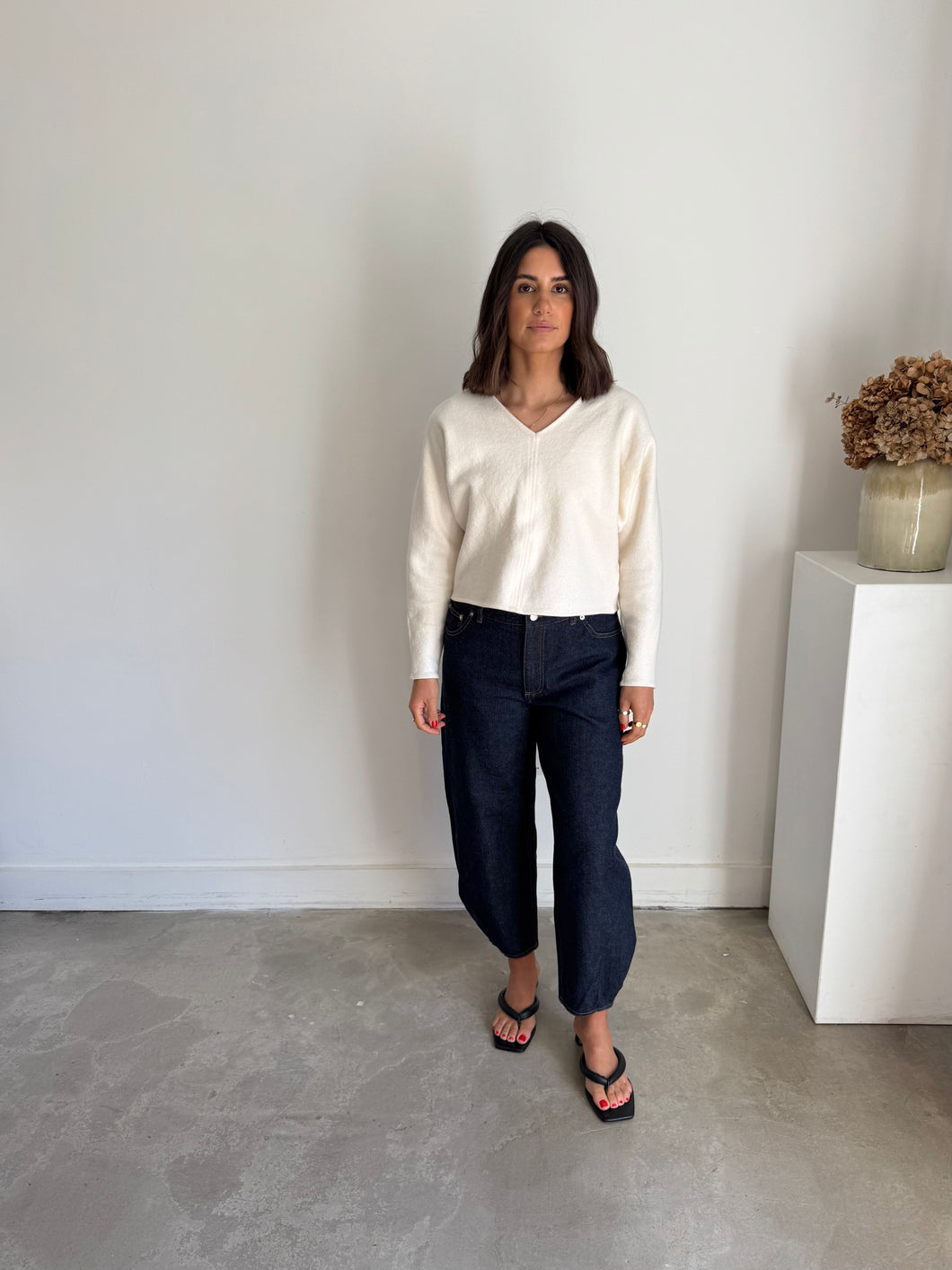 COS Wool Blend Cropped Top