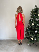 Load image into Gallery viewer, Topshop Red Culotte Jumpsuit
