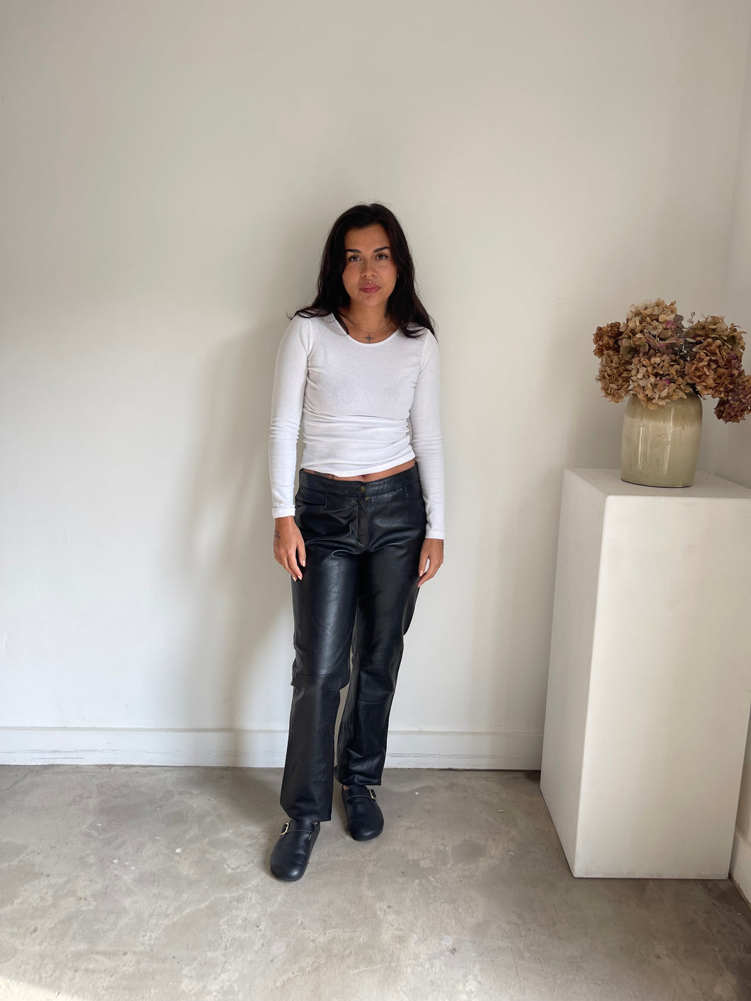 Vintage Real Leather Trousers