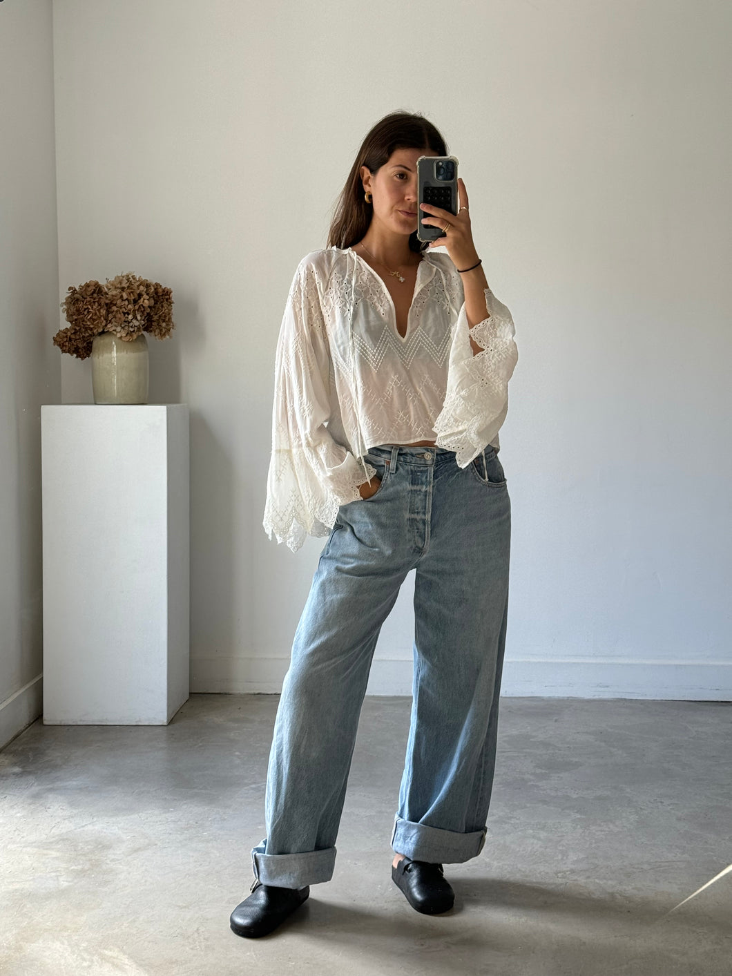 Zara Cropped Blouse