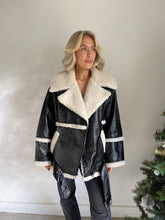 Load image into Gallery viewer, Monki Shearling Aviator Jacket
