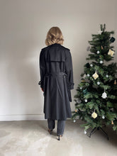 Load image into Gallery viewer, Vintage Black Danimac Trench Coat
