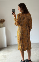 Load image into Gallery viewer, Ganni Leopard Print Collar Dress
