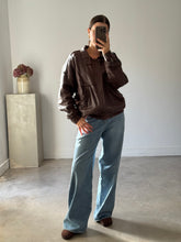 Load image into Gallery viewer, Vintage Leather Bomber Jacket
