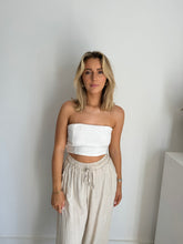 Load image into Gallery viewer, Zara Linen Bandeau Top
