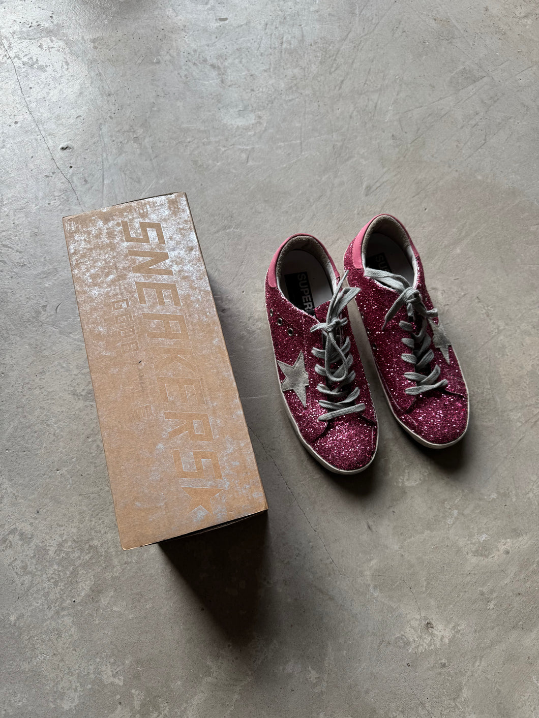 Golden Goose Sequin Trainers - UK 6